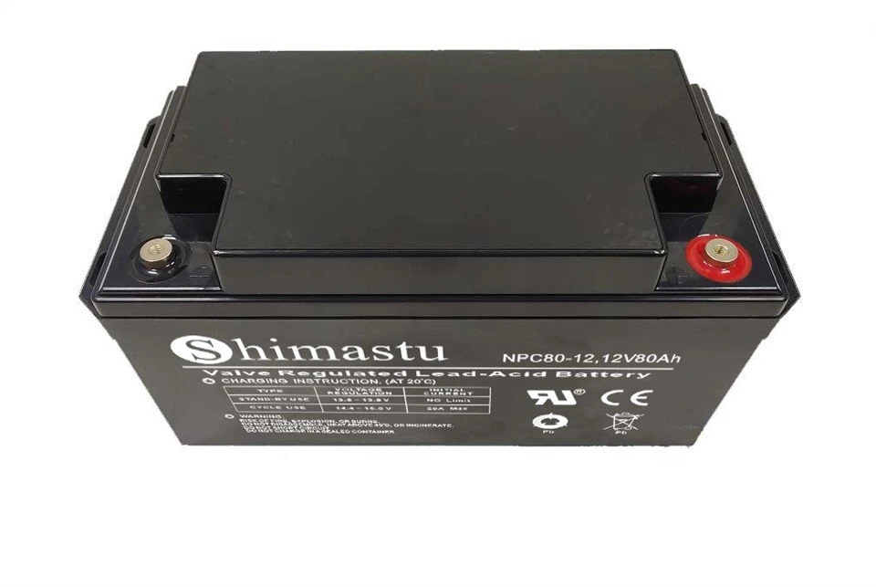 12V 80Ah dziļā cikla akumulators